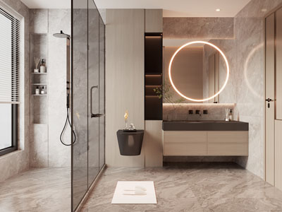 现代洗手间、卫浴间