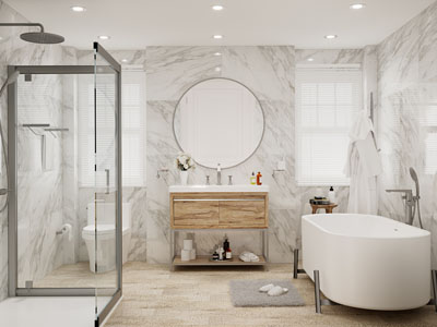 现代卫浴间、洗手间