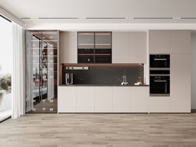 现代餐厅酒柜3d模型 现代餐厅酒柜