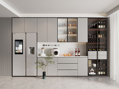 现代餐厅酒柜3d模型 现代餐厅酒柜