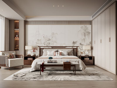 新中式卧室