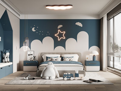 现代卧室、儿童房