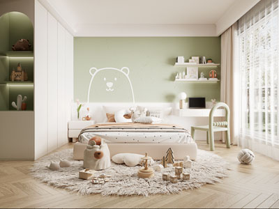 现代卧室、儿童房