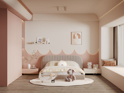 现代卧室、儿童房、公主房