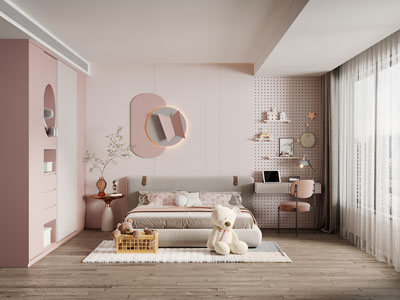 现代卧室、儿童房、公主房