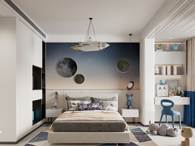 现代卧室、儿童房
