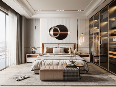 现代轻奢卧室