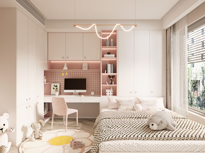 现代卧室、儿童房、公主房