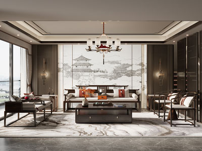新中式客厅