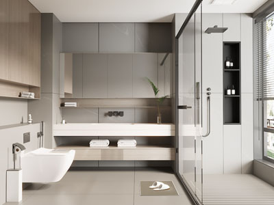 现代洗手间、卫浴间