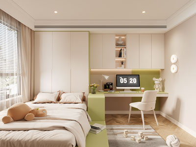 现代榻榻米卧室、儿童房