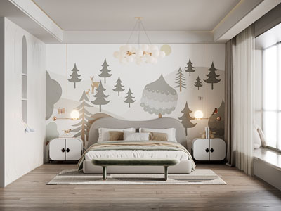 现代卧室、儿童房