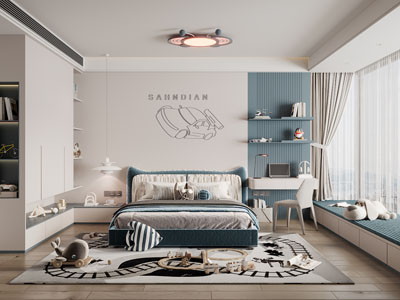 现代卧室、儿童房