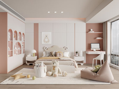 现代卧室、儿童房、公主房