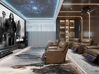 现代视听室、影音室