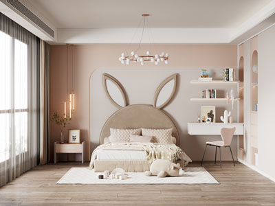 现代卧室、公主房、儿童房