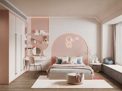 现代轻奢卧室、公主房、儿童房