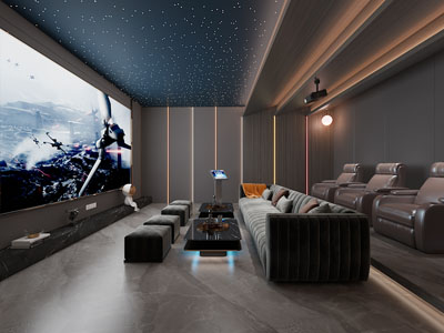 现代视听室、影音室