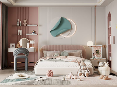 现代卧室、公主房、儿童房