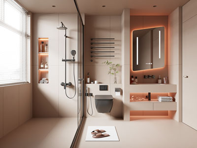 现代洗手间、卫浴间