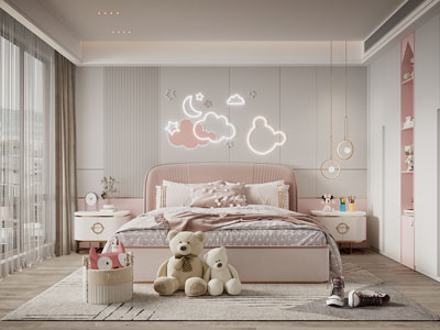 现代卧室、公主房、儿童房