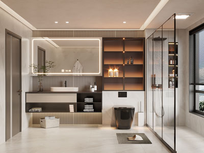 现代卫浴间、洗手间