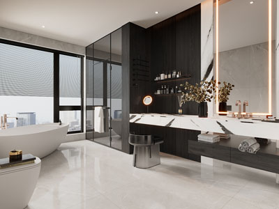 现代卫浴间、洗手间