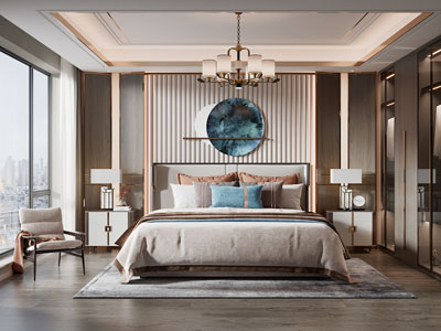 新中式卧室