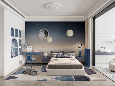 现代卧室、儿童房