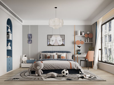 现代卧室、儿童房