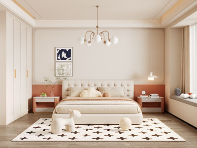 现代奶油风卧室、儿童房、公主房