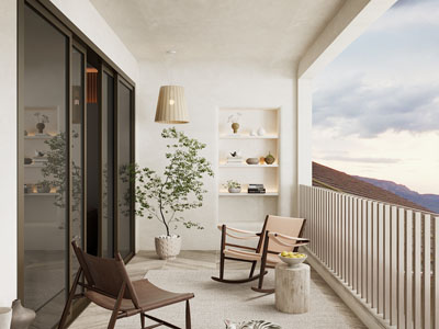 侘寂风生活阳台