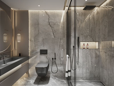 现代卫浴间、洗手间