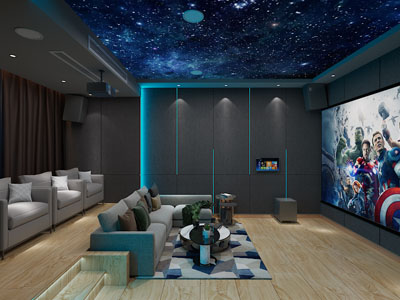 现代视听室、影音室