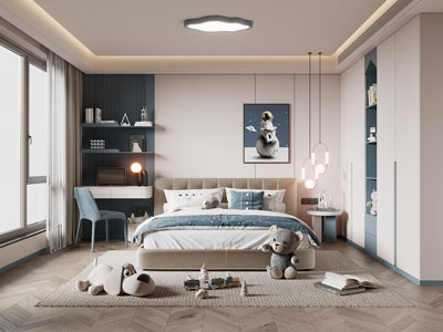 现代卧室、儿童房