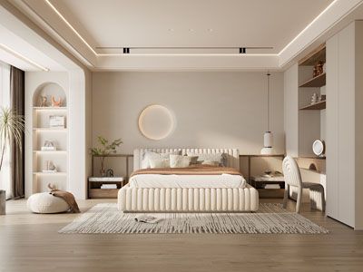 现代奶油风卧室