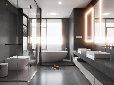 现代卫浴间、洗手间