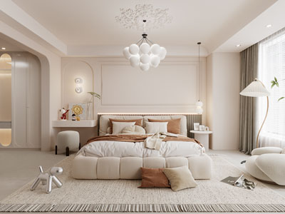 法式奶油风卧室