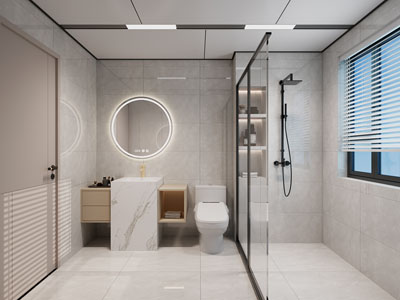 现代卫浴间、洗手间