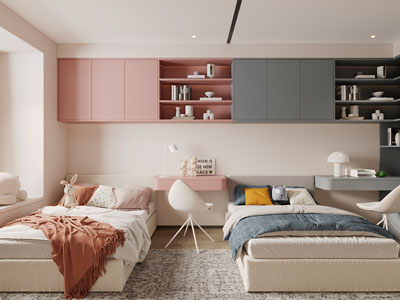 现代卧室、儿童房、公主房