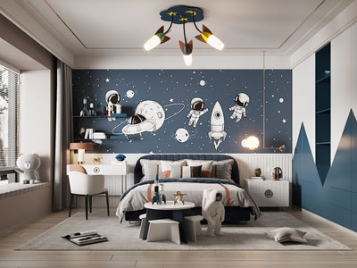 现代卧室、儿童房