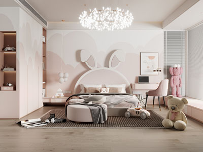 现代卧室、儿童房、公主房