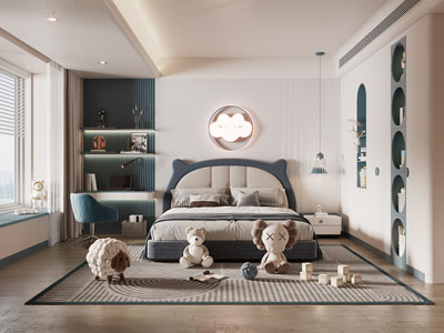 现代卧室、儿童房