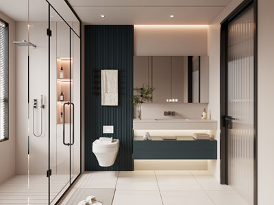 现代卫浴间、洗手间