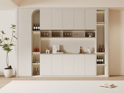 现代酒柜3d模型 现代酒柜