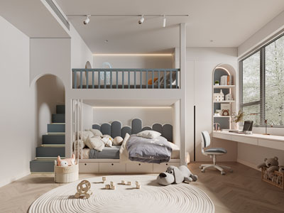 现代卧室、儿童房