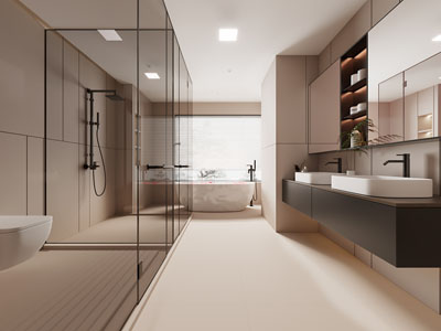 现代卫浴间、洗手间