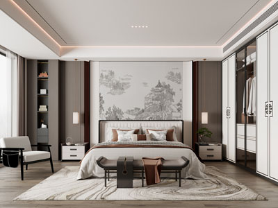 新中式卧室