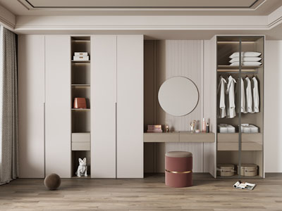 现代衣柜3d模型 现代衣柜