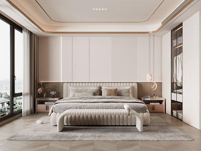 现代轻奢卧室